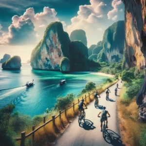 Cycling Along Krabi's Coast