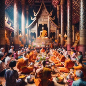 Temple Rituals in Chiang Mai