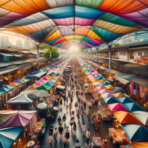 Bustling Chatuchak Weekend Market in Bangkok