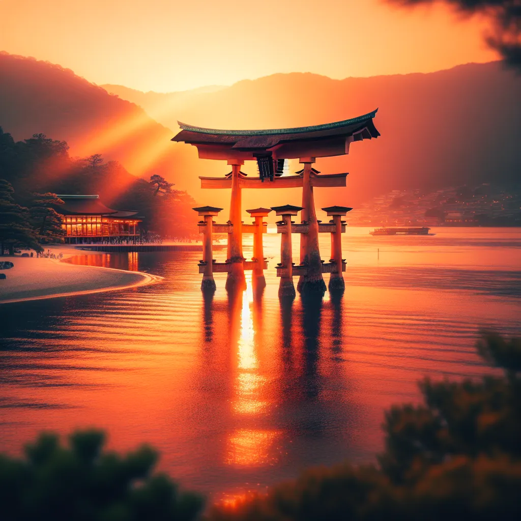 The Sunken Torii: Itsukushima Shrines Floating Wonder