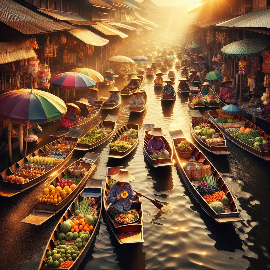 A Glimpse into the Past at the Historical Tha Kha Floating Market