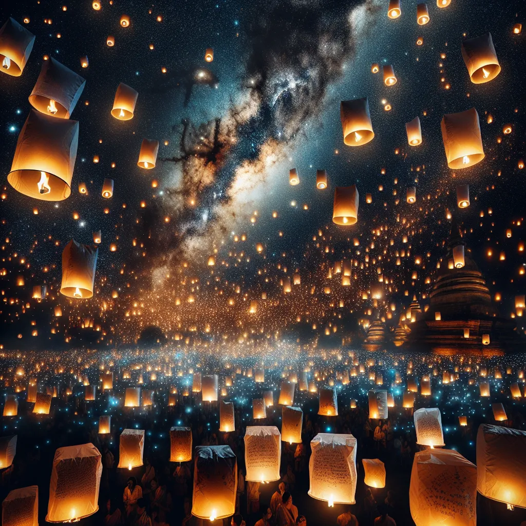 The Nighttime Splendor of Chiang Mais Lantern Festival (Yi Peng)