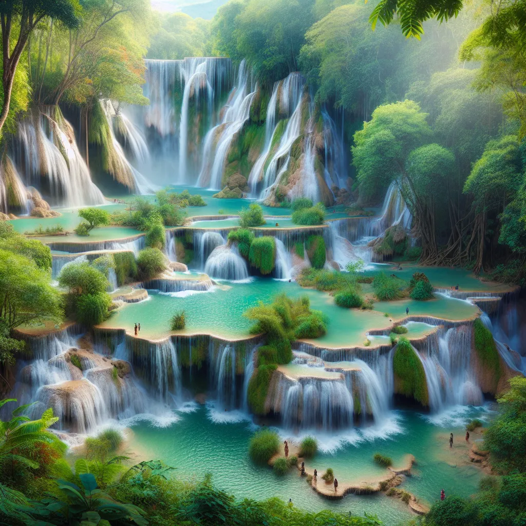 The Ethereal Beauty of Erawan Falls in Kanchanaburi